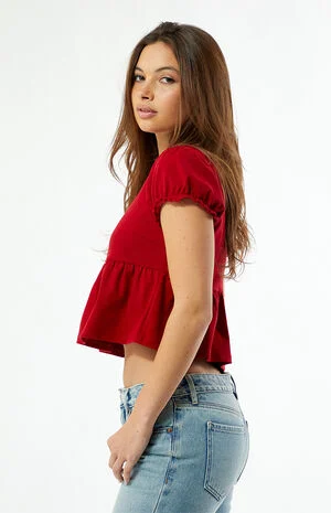 Taylor Babydoll Top image number 3