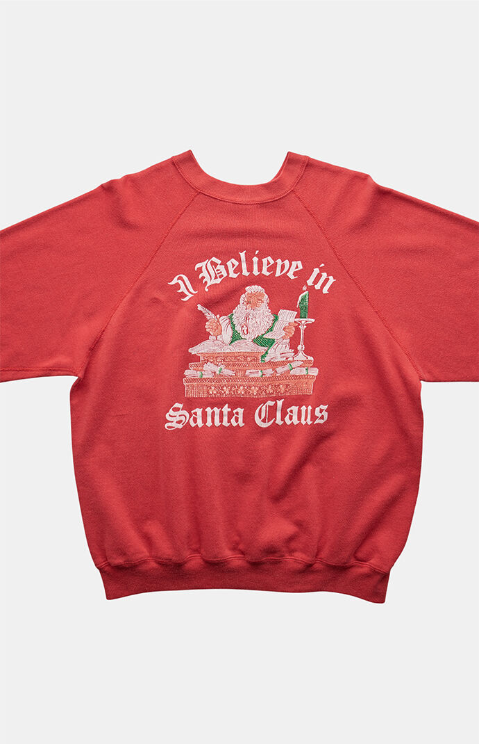 PS VINTAGE '90s I Believe in Santa Claus Crew Neck Sweatshirt