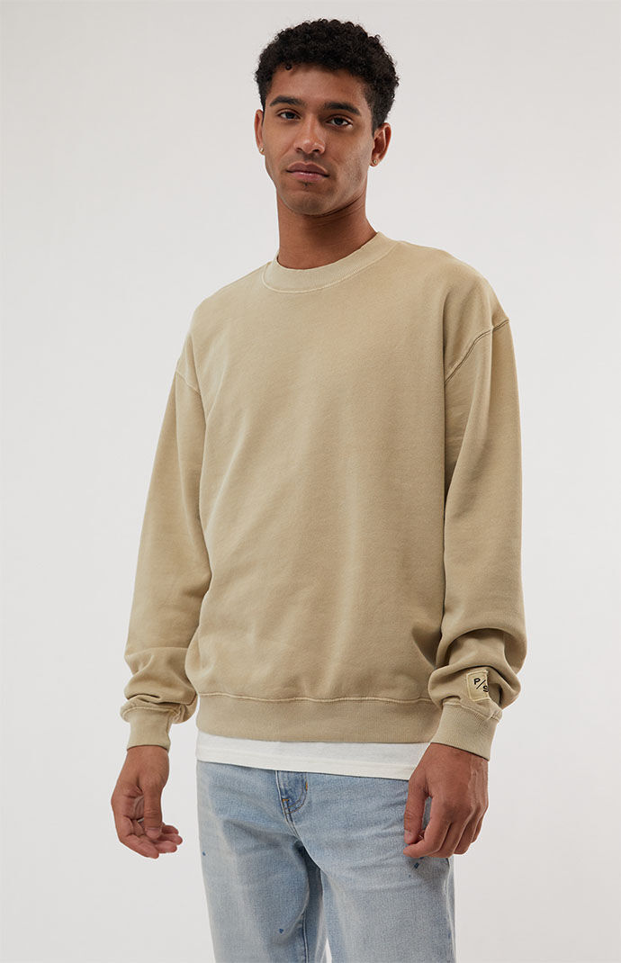 Tan 2025 crewneck sweater