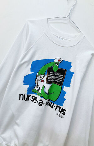Nurse-a-saurus Sweatshirt image number 2