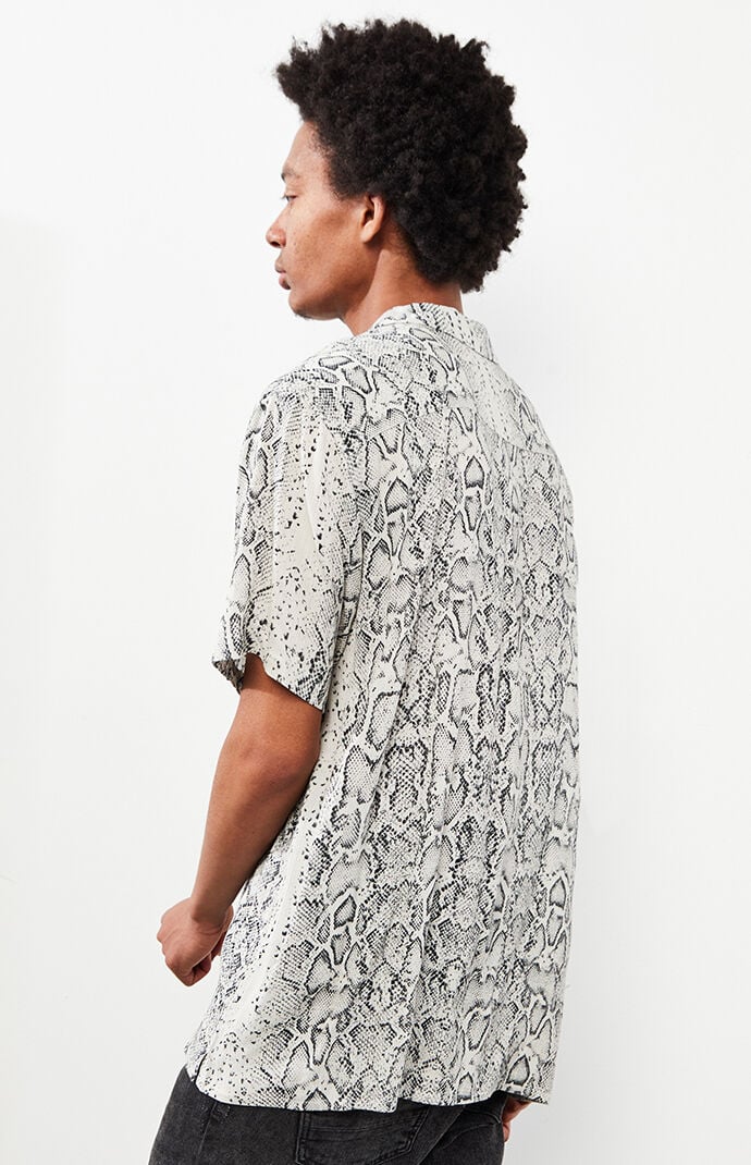 Verg Snake Print Camp Shirt