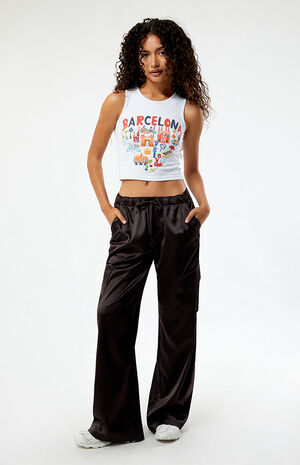 Low Rise Cargo Parachute Pants image number 2