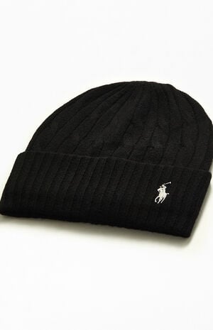 Wool Cable Knit Cuff Beanie image number 2