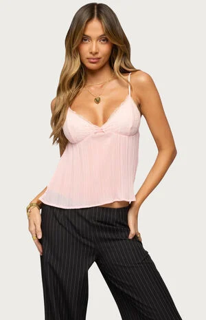 Rhian Lacey Pleated Babydoll Top image number 1