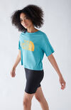 Blue Half Dome Cropped T-Shirt Blue Half Dome Cropped T-Shirt image number null