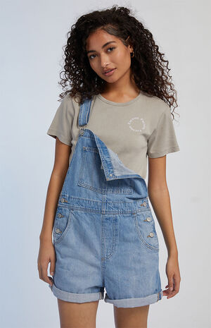 In The Field Vintage Overall Shorts image number 1