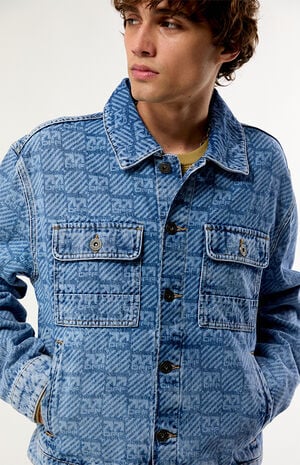 All-Over Logo Print Jean Jacket image number 2