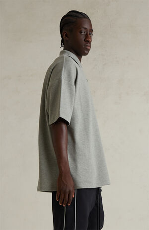 Concrete Heather Pique Polo Shirt image number 3