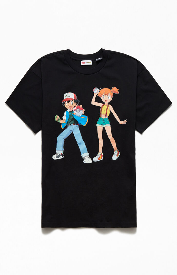 x Pokémon Ash & Misty Short Sleeve T-Shirt