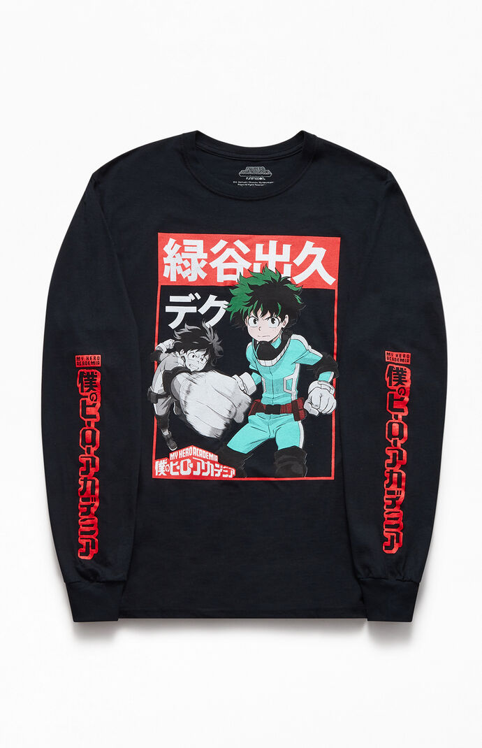 My Hero Academia Long Sleeve T Shirt Pacsun