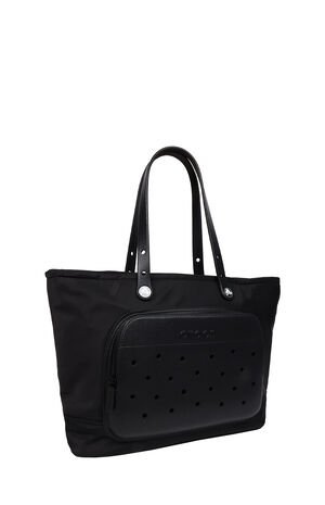 Black Pocket Large Tote Bag image number 3