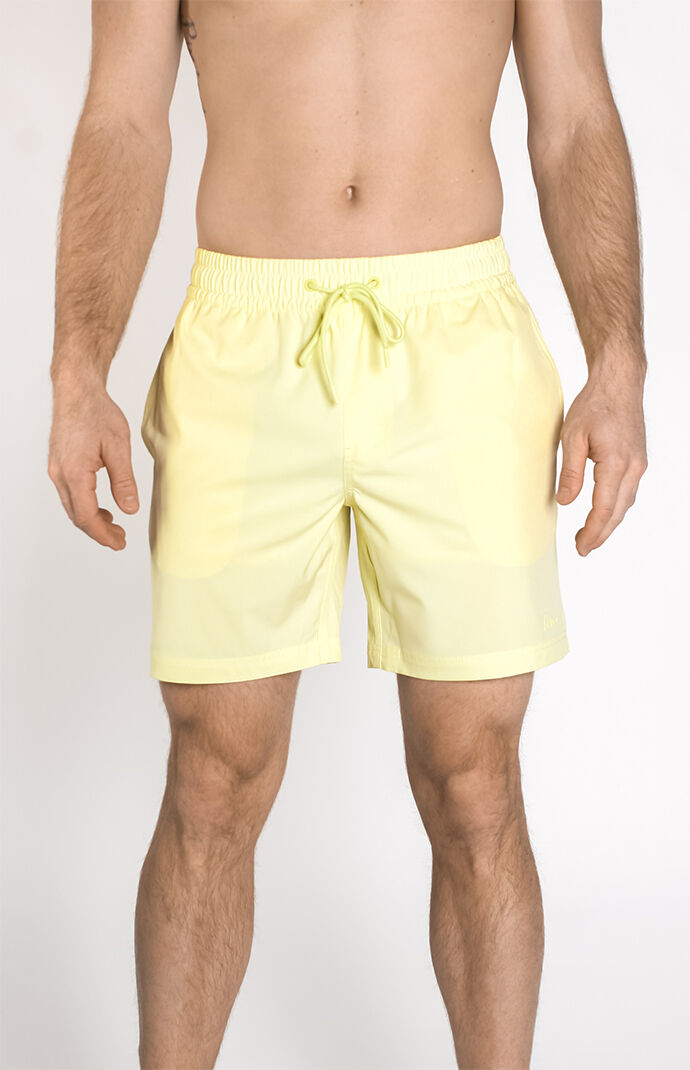 Yellow Recycled Seeker 17.5" Swim Trunks