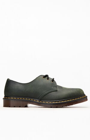 Green 1461 Crazy Horse Leather Shoes image number 1