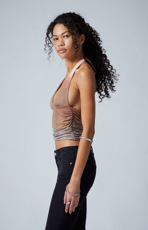 Vanessa Deep V Halter Top image number 3