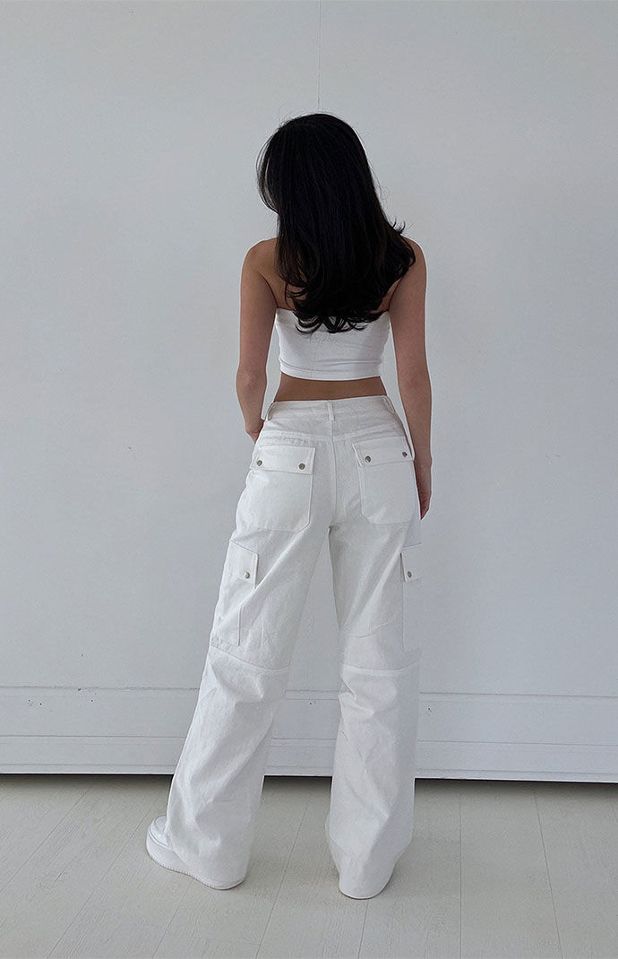 Mid rise cargo hotsell pants