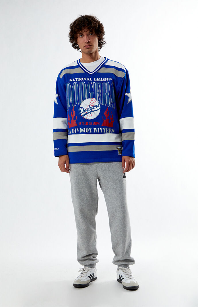 Mitchell & Ness LA Dodgers V-Neck Jersey | PacSun