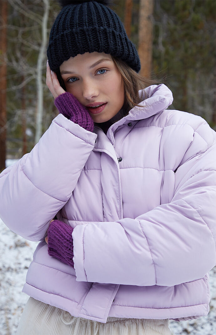 La hearts nylon puffer jacket Clearance