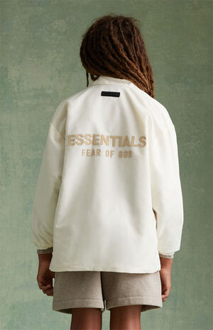 Essentials Cloud Dancer Coach Jacket image number 4