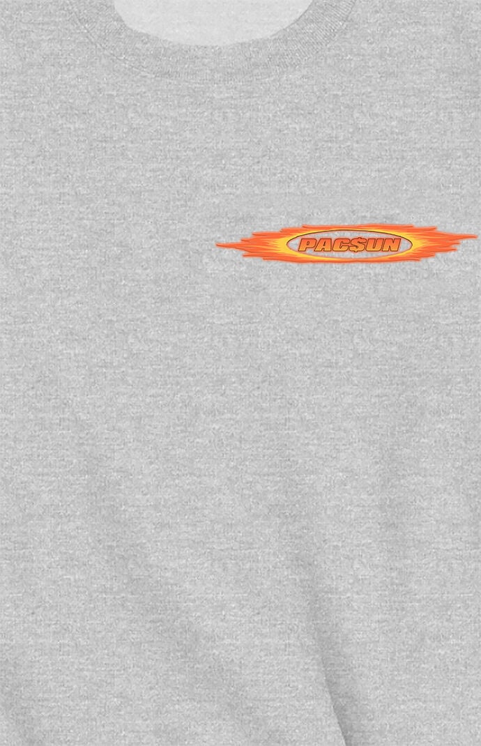Gray Flames Logo Sweatshirt