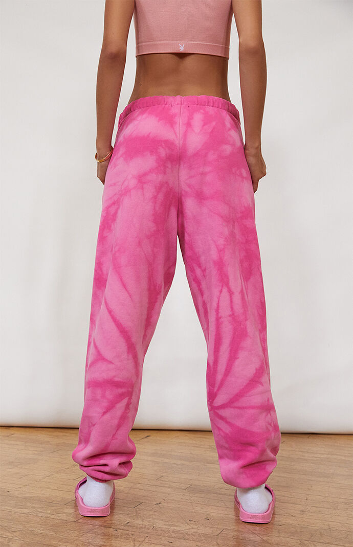 pink playboy sweatpants womens