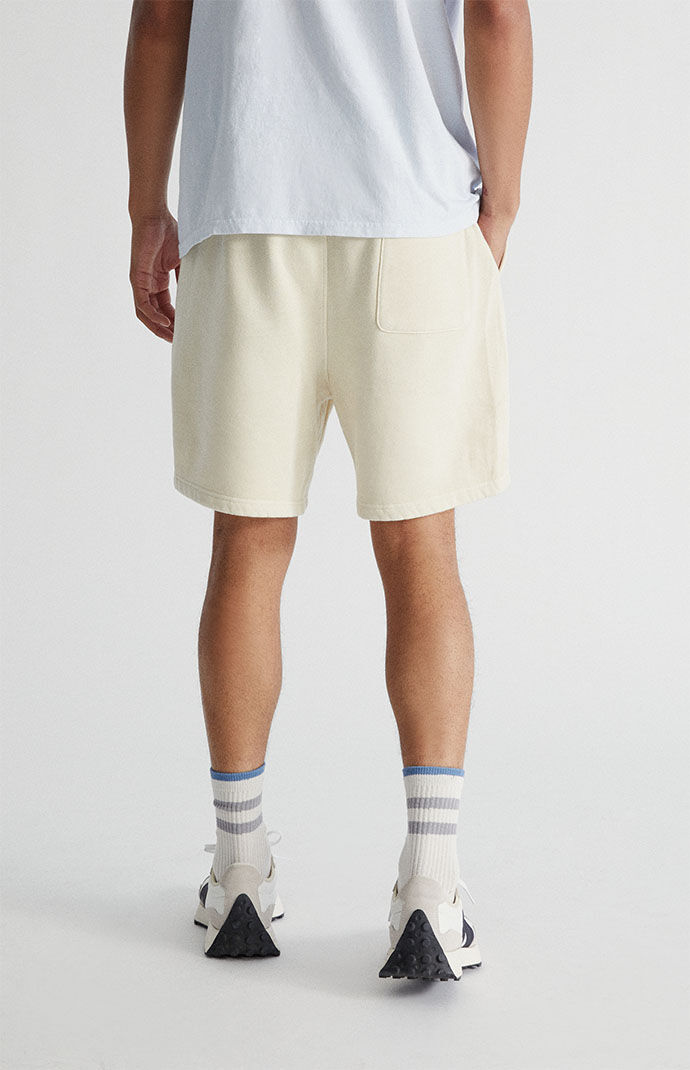 Cream fleece shorts discount
