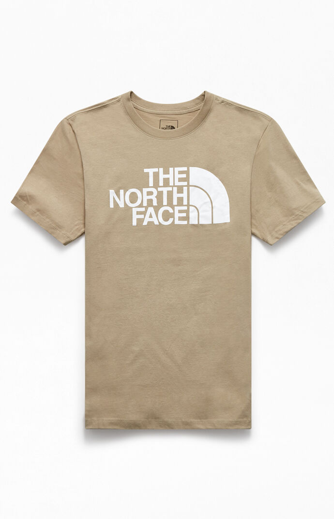 north face t shirt khaki