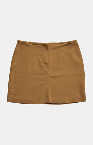 '90s Brown Mini Skirt image number 1