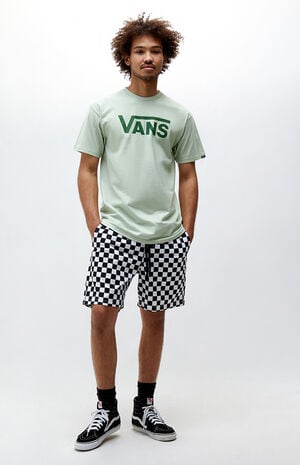 Organic Checkered Range Elastic Waist Shorts image number 6