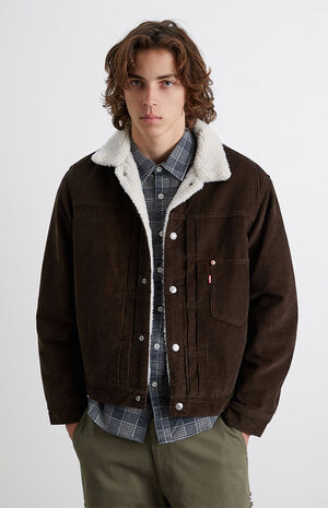 Levi's Brown Corduroy Sherpa Jacket | PacSun