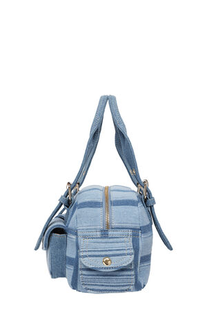 Soft Satchel Denim Mini Handbag image number 6