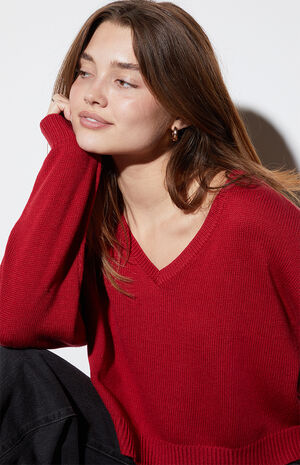 Cassandra V-Neck Sweater image number 5