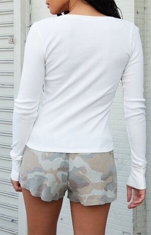 Emery Camo Waffle Knit Shorts image number 4