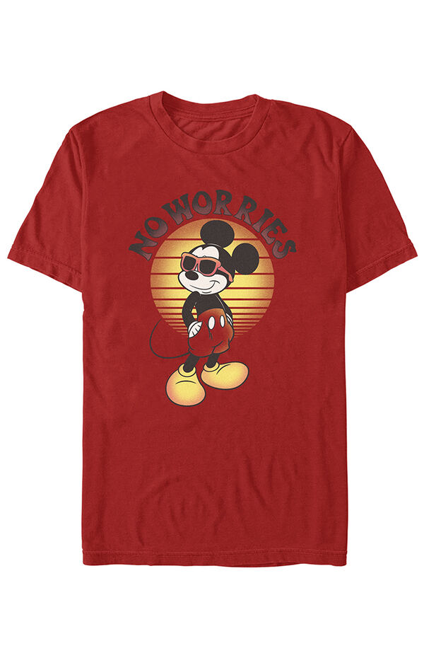 universiteitsstudent Noord Amerika Uitgestorven FIFTH SUN Disney Mickey Mouse No Worries T-Shirt | Dulles Town Center