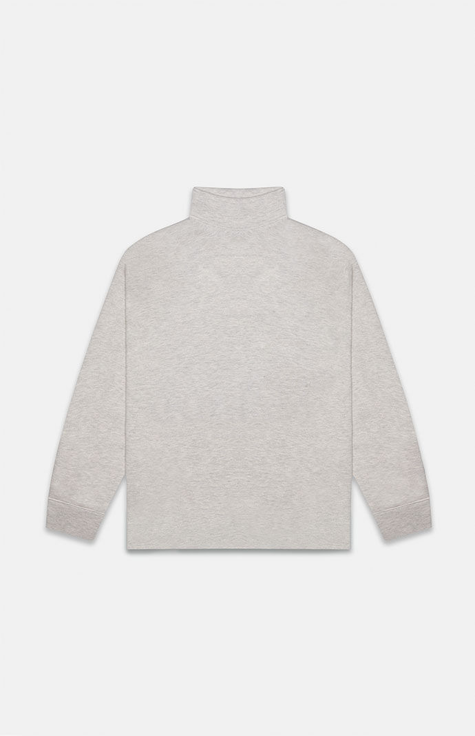 피어오브갓 에센셜 스웻셔츠 Fear Of God Essentials Dark Oatmeal Relaxed Mock Neck Sweatshirt