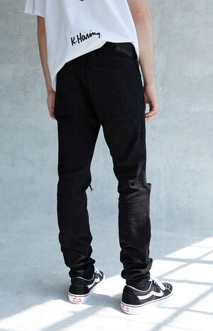 Black Ripped Skinniest Jeans image number 4