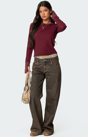 Waffle Long Sleeve T-Shirt image number 2