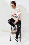 Black Moto Zip Stacked Skinny Jeans Black Moto Zip Stacked Skinny Jeans image number null