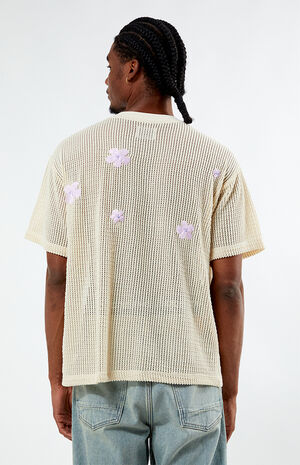 Flower Crochet Oversized T-Shirt image number 3