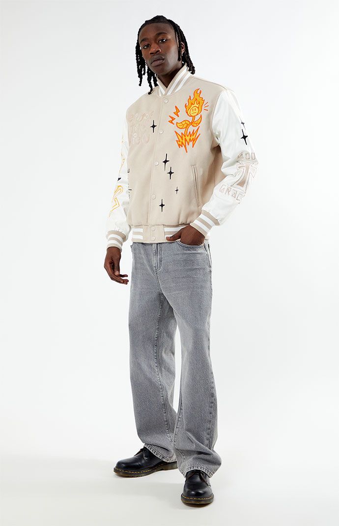 Pacsun denim bomber jacket top