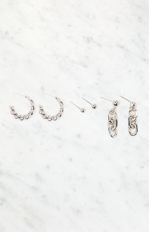 3 Pack Bold Earrings image number 1