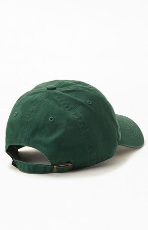 Forest Green NY Yankees Strapback Dad Hat image number 2