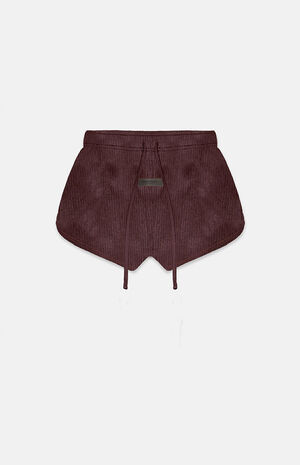 Plum Corduroy Dock Shorts image number 1