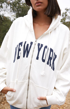 John Galt New York Full Zip Oversized Hoodie