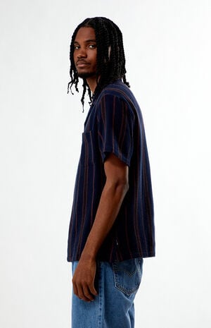 Bunker Striped Waffle Knit Camp Shirt image number 3