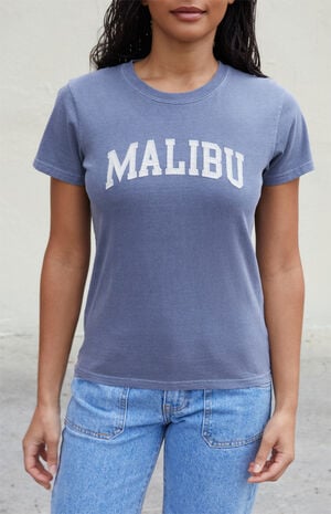 Navy Chloe Malibu Embroidered T-Shirt image number 2