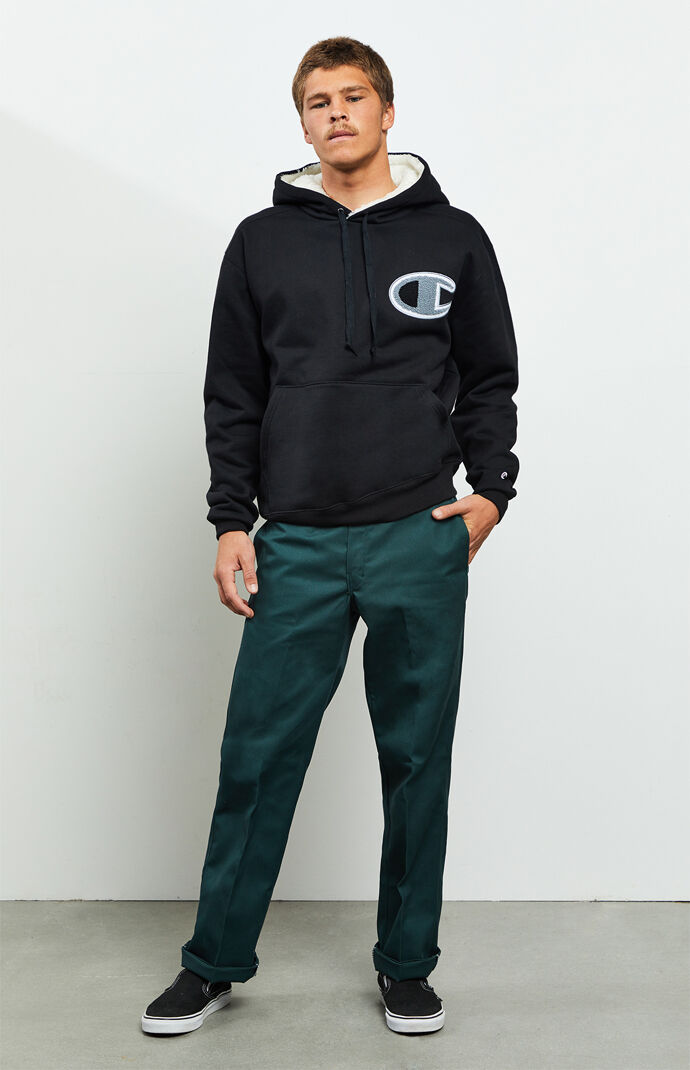 champion super fleece sherpa lined cone hoodie