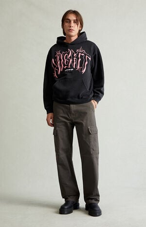 Dylan Baggy Cargo Pants Ripstop Faded Black image number 5