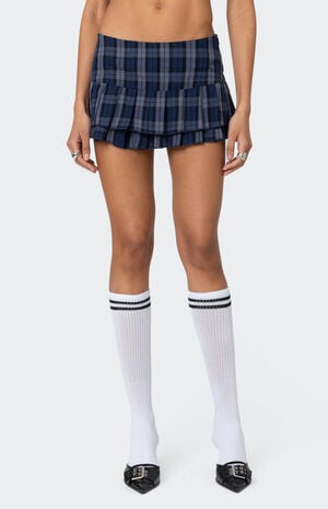 Ara Plaid Pleated Skort image number 2