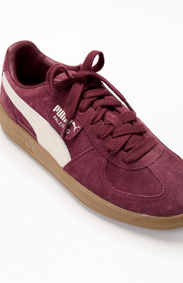 Puma Burgundy Palermo Leather Shoes