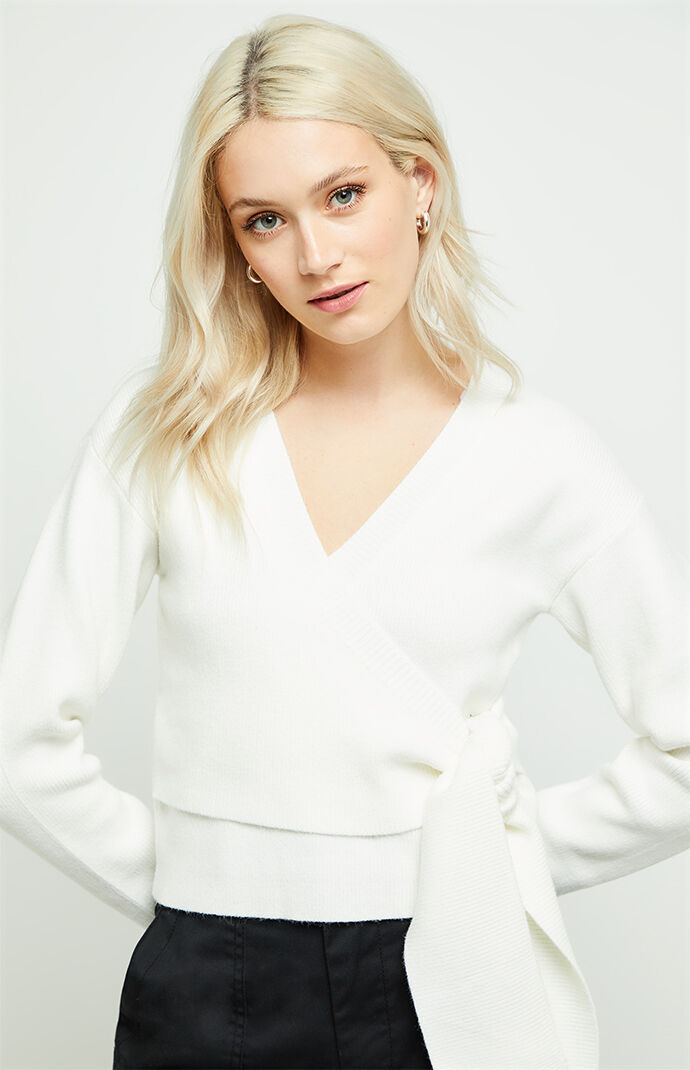 knit wrap cardigan